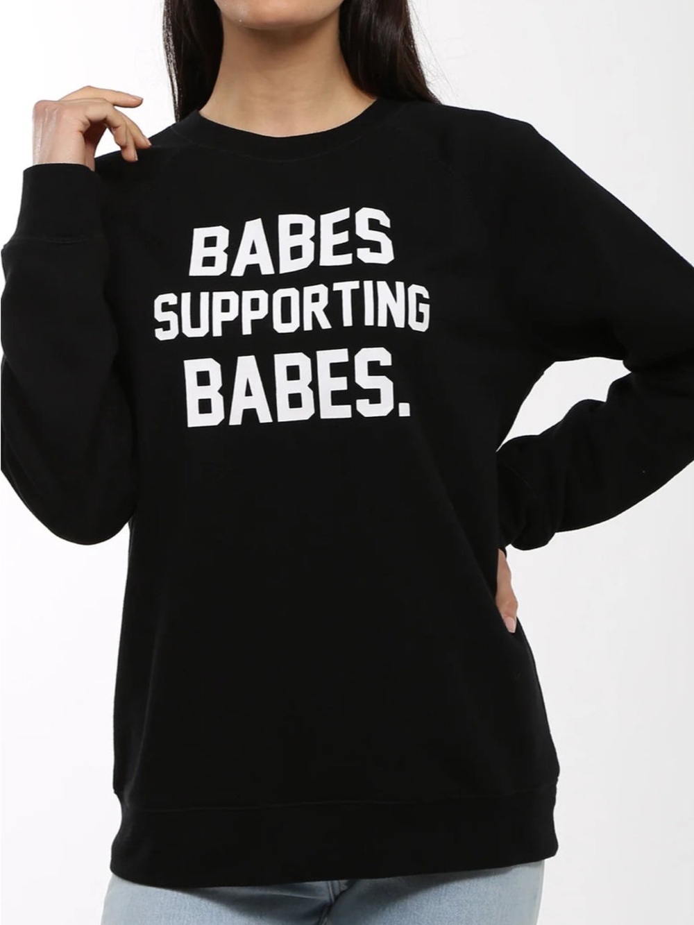 BRUNETTE THE LABEL | Babes Supporting Babes Black Crew